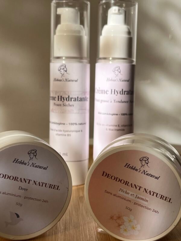 Pack Soin Fraîcheur – Déodorant & Crème Hydratante au choix